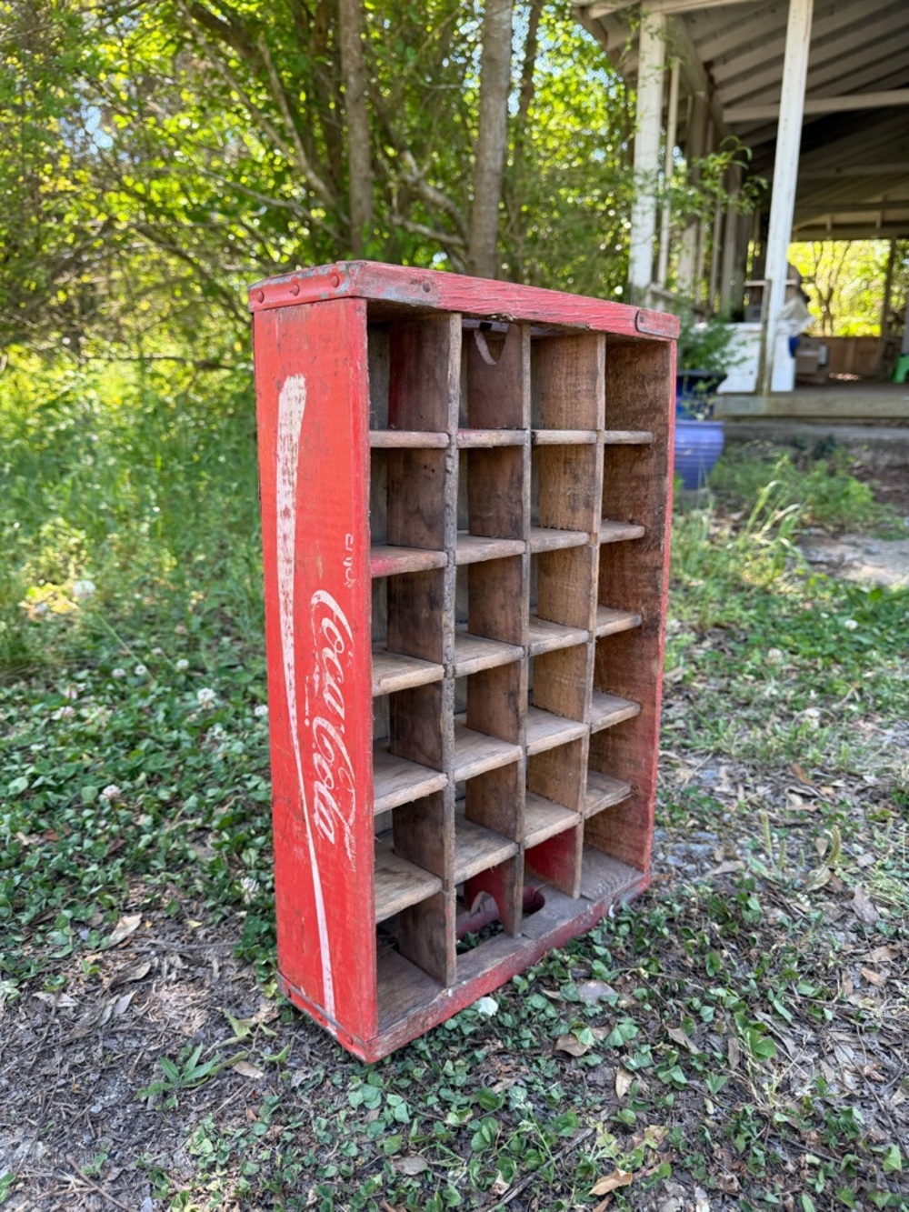 Vintage Coca Cola Wooden Shelf